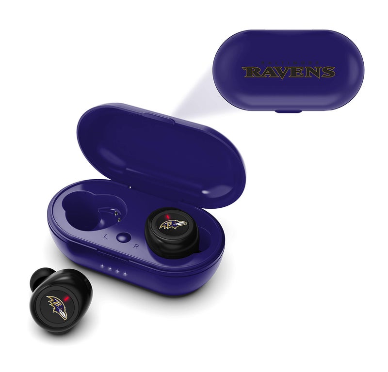 SOAR NFL True Wireless Earbuds, Baltimore Ravens - Image 5